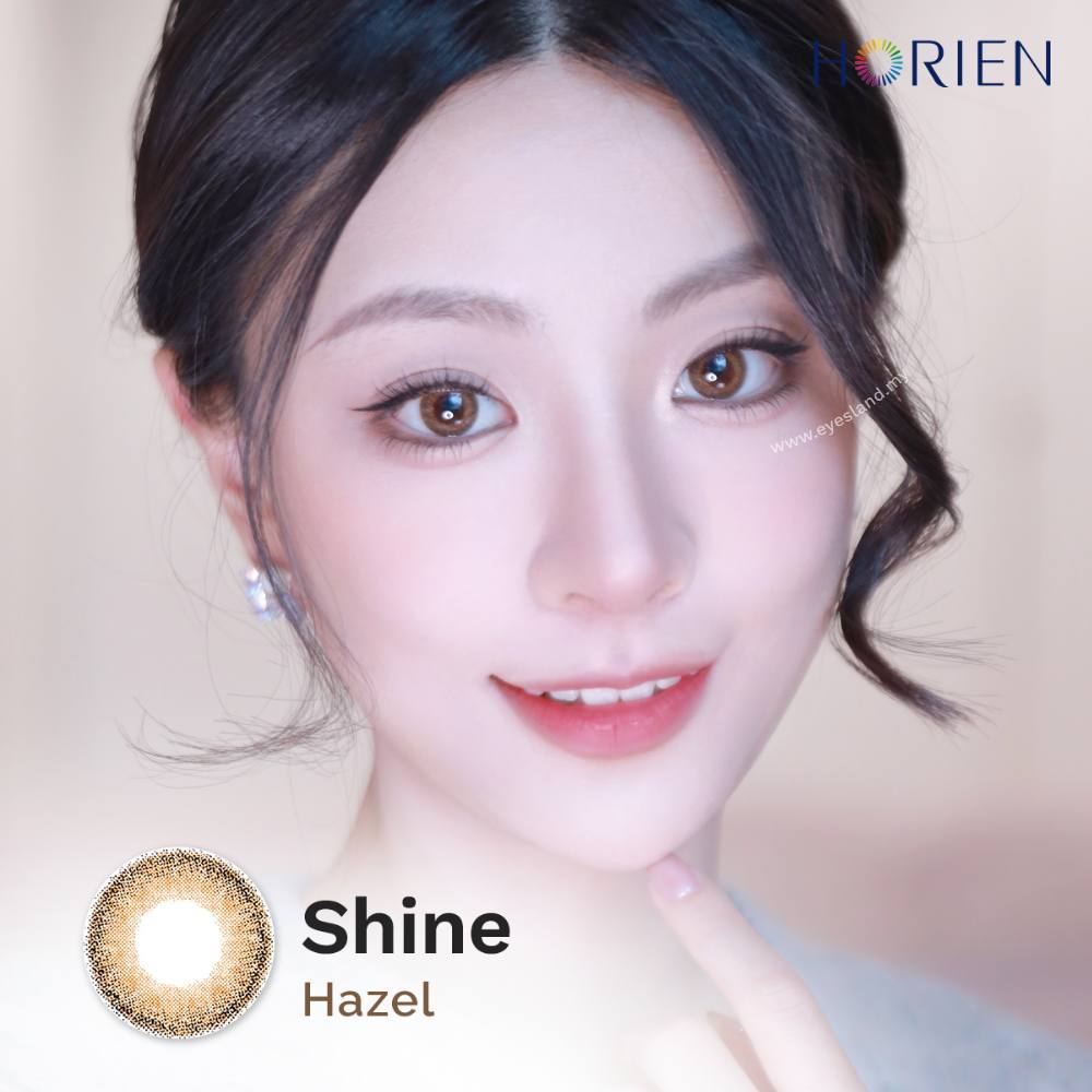 Shine Hazel-Eye Secret 38% 3 Month Color Lens 2pcs (Eff dia:14.2mm)