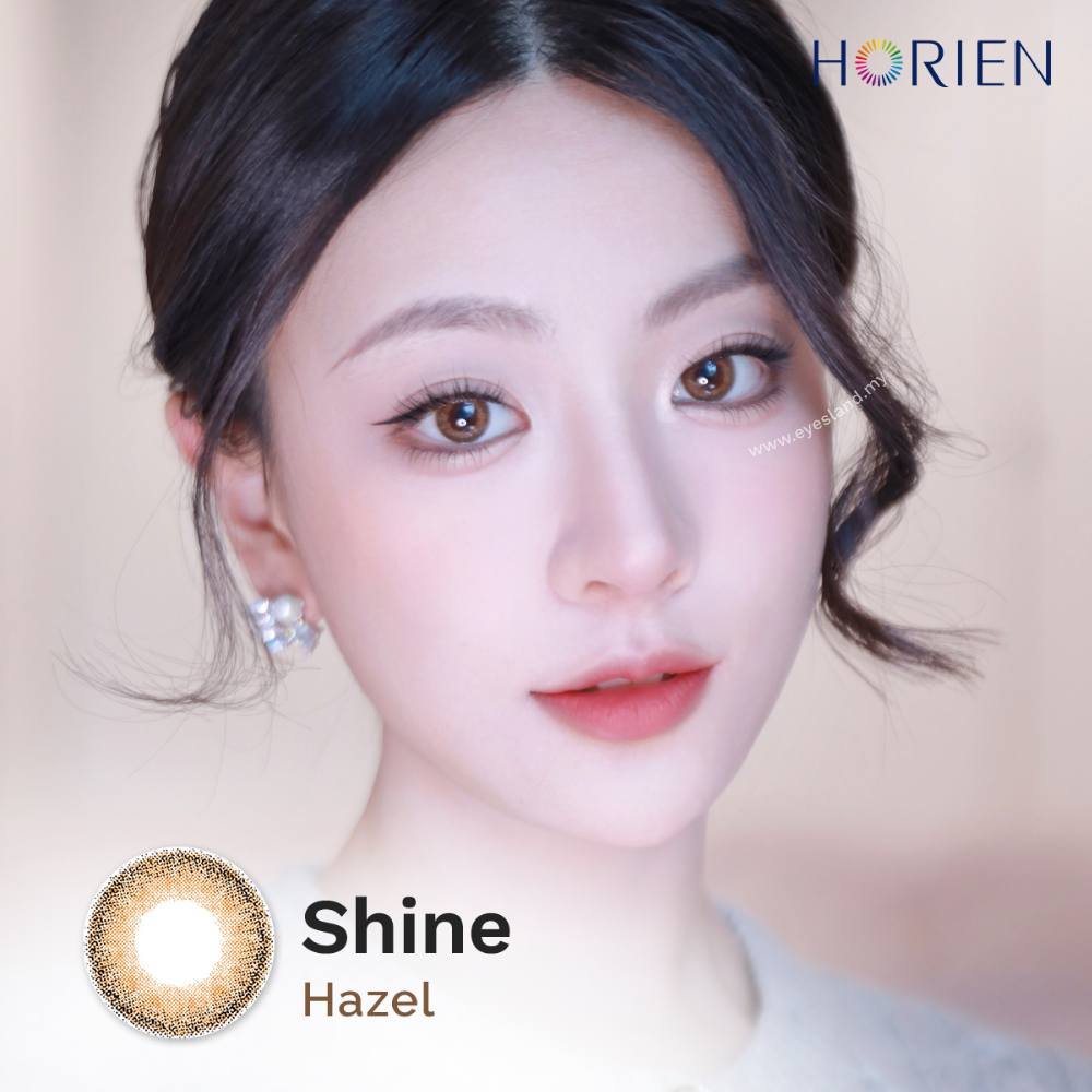 Shine Hazel-Eye Secret 38% 3 Month Color Lens 2pcs (Eff dia:14.2mm)