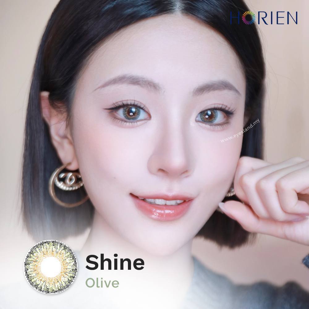 Shine Olive-Eye Secret 38% 3 Month Color Lens 2pcs (Eff dia:15mm)
