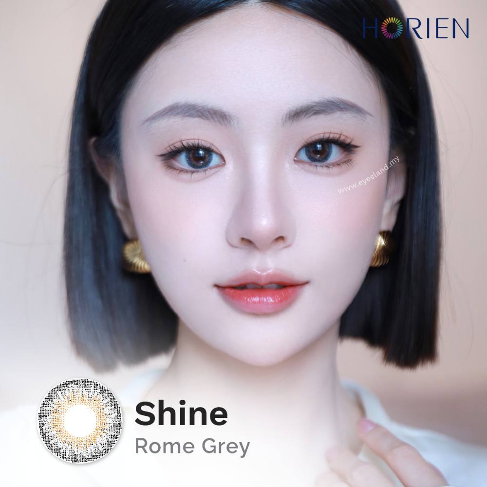 Shine Rome Grey-Eye Secret 38% 3 Month Color Lens 2pcs (Eff dia:15mm)