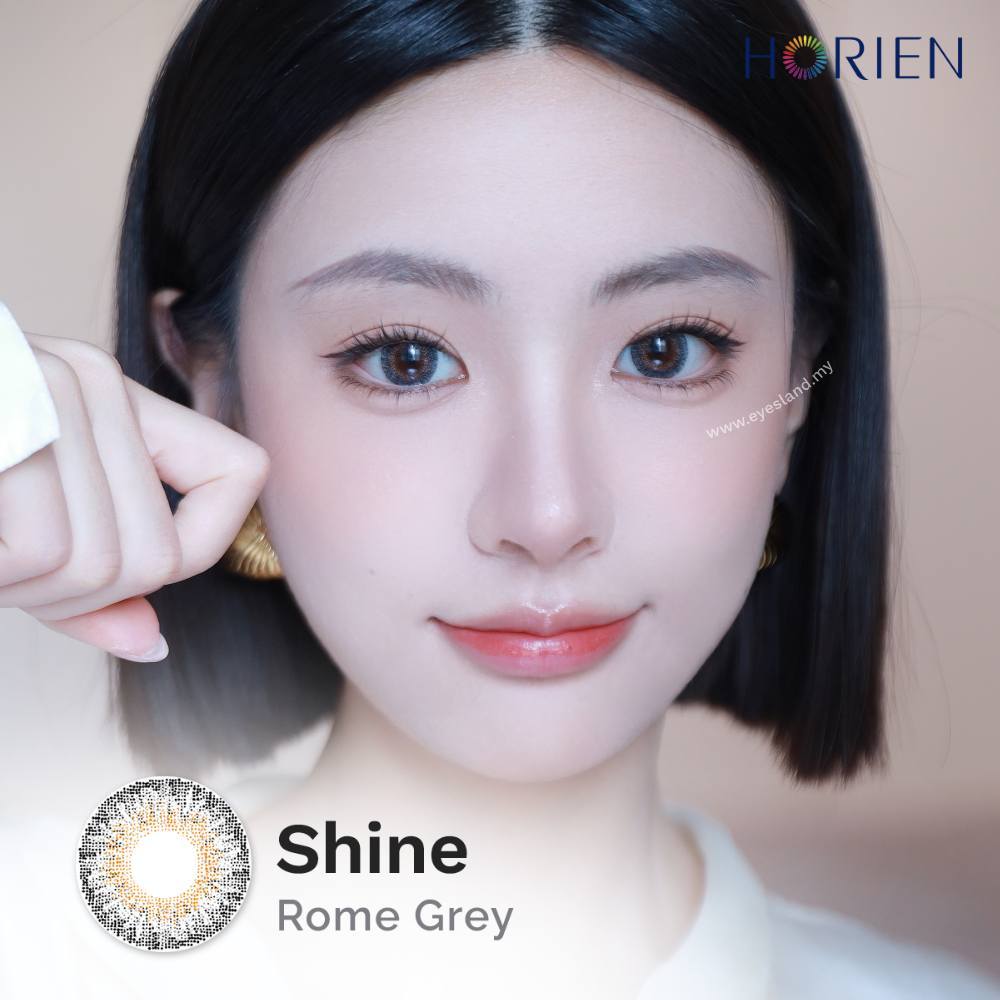 Shine Rome Grey-Eye Secret 38% 3 Month Color Lens 2pcs (Eff dia:15mm)