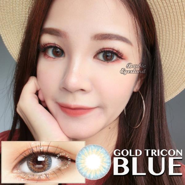 Gold Tricon Blue 14mm (14.2mm)-Contact Lenses-B. Eyesland Contact lens
