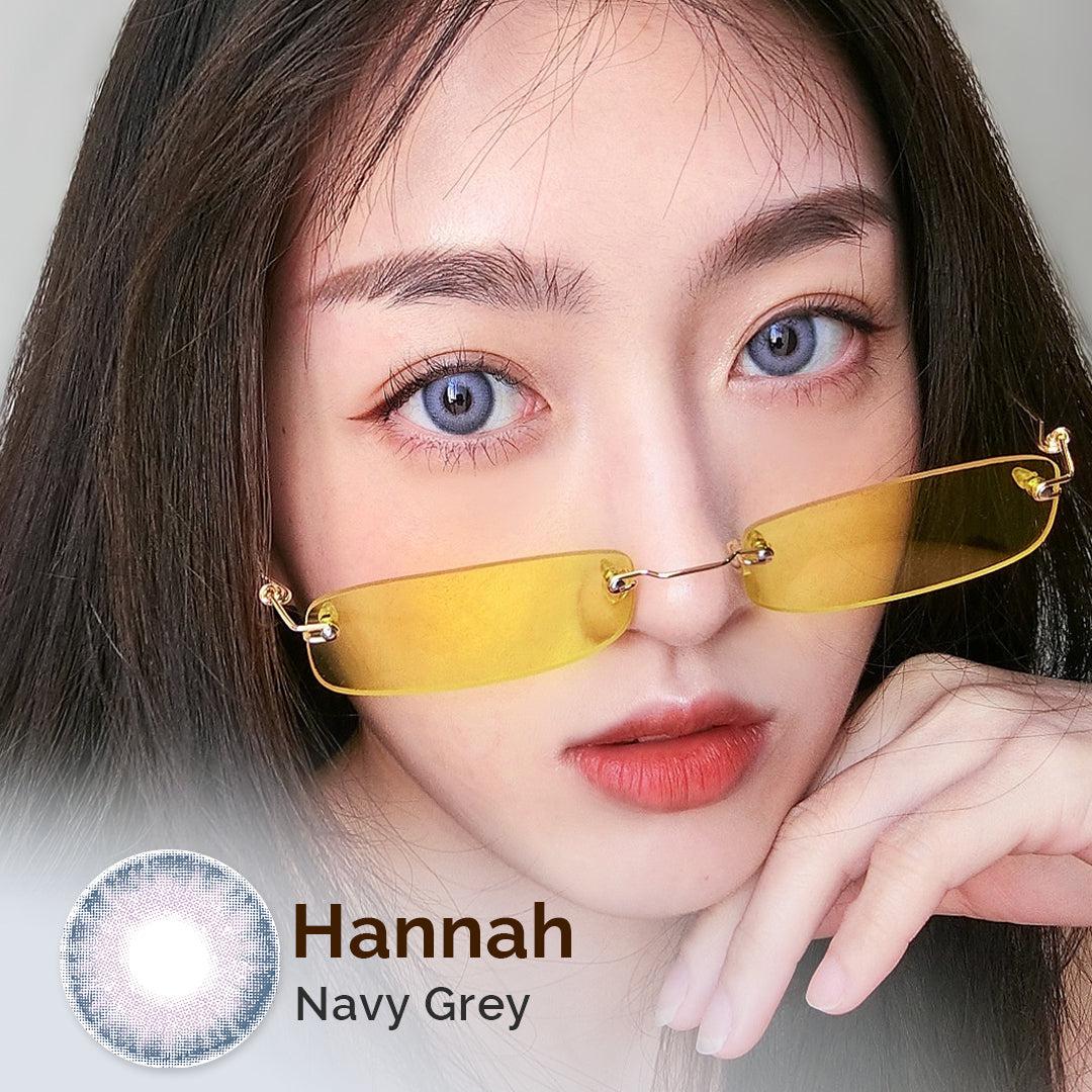 Hannah Navy Grey 15mm