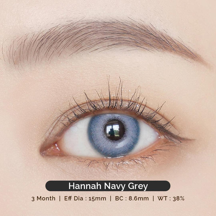 Hannah Navy Grey 15mm