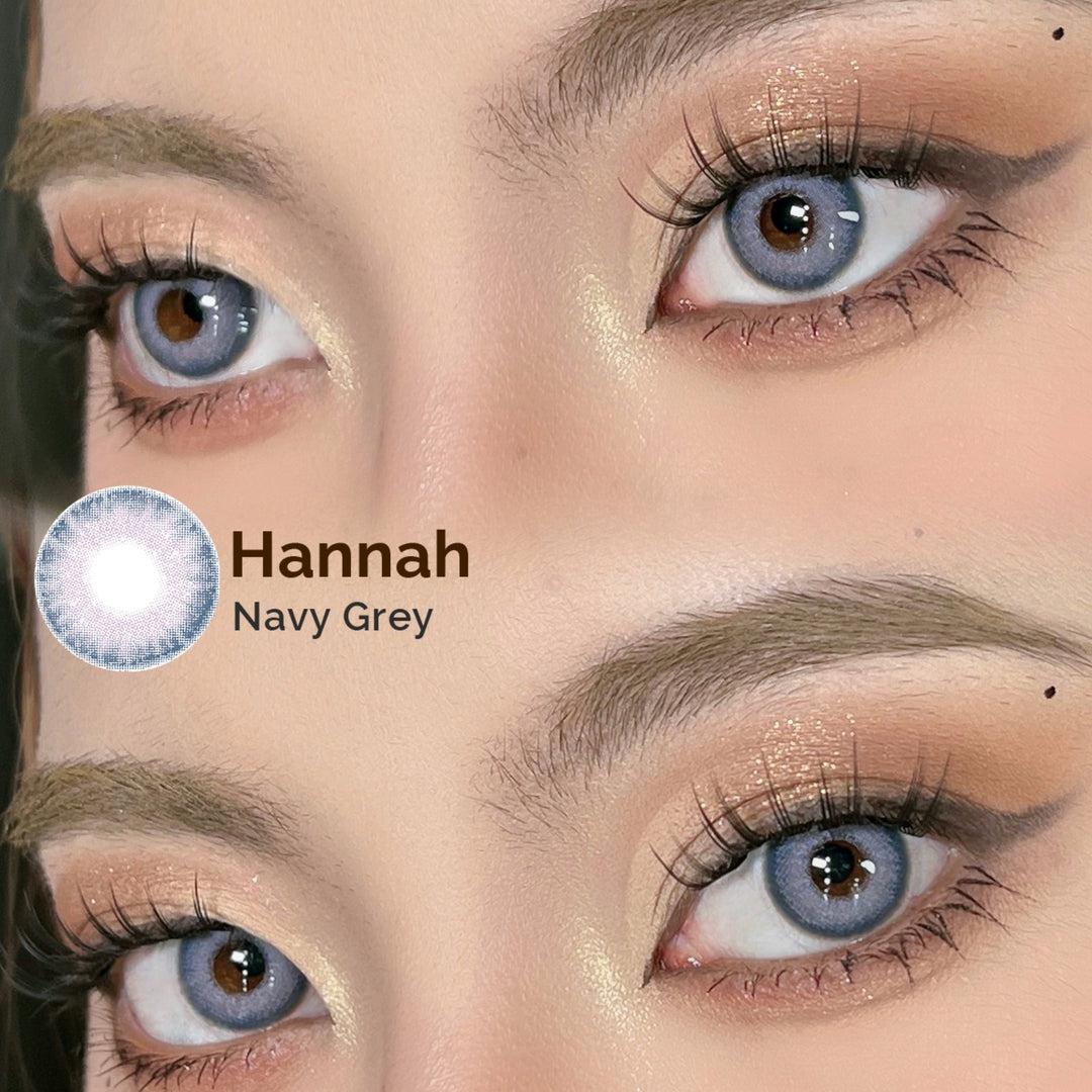 Hannah Navy Grey 15mm