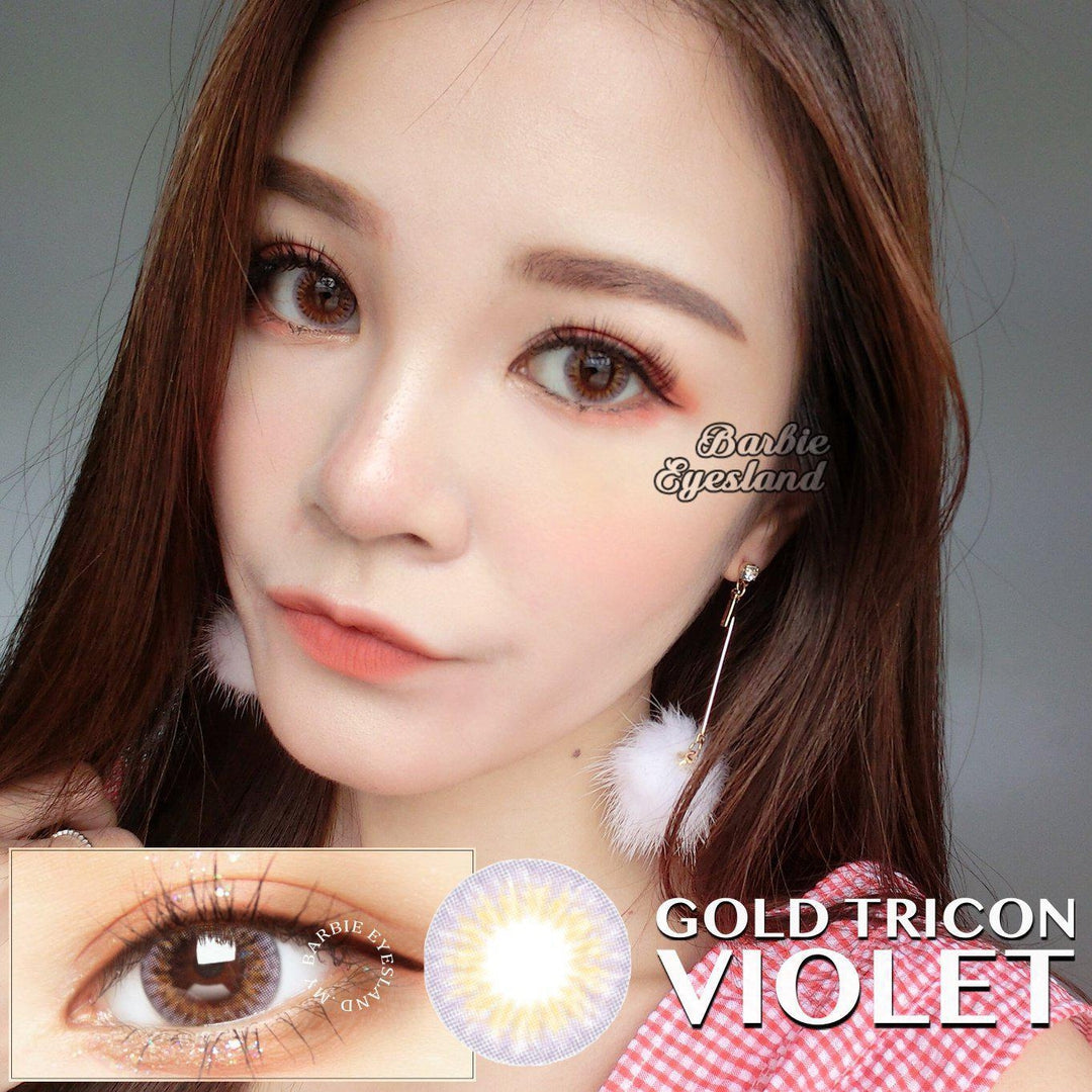 Gold Tricon Violet 14mm (14.2mm)-Contact Lenses-B. Eyesland Contact lens