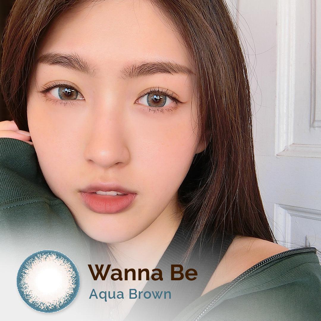 Wanna Be Aqua Brown 16mm