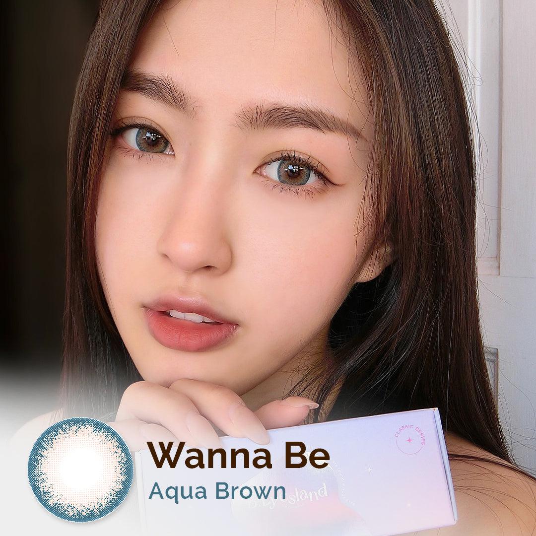 Wanna Be Aqua Brown 16mm