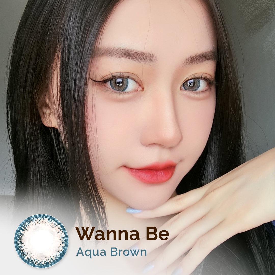 Wanna Be Aqua Brown 16mm