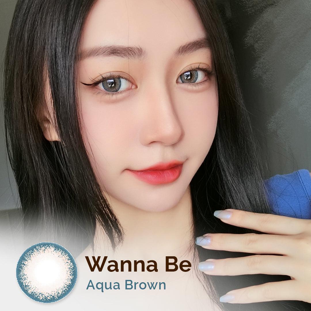 Wanna Be Aqua Brown 16mm
