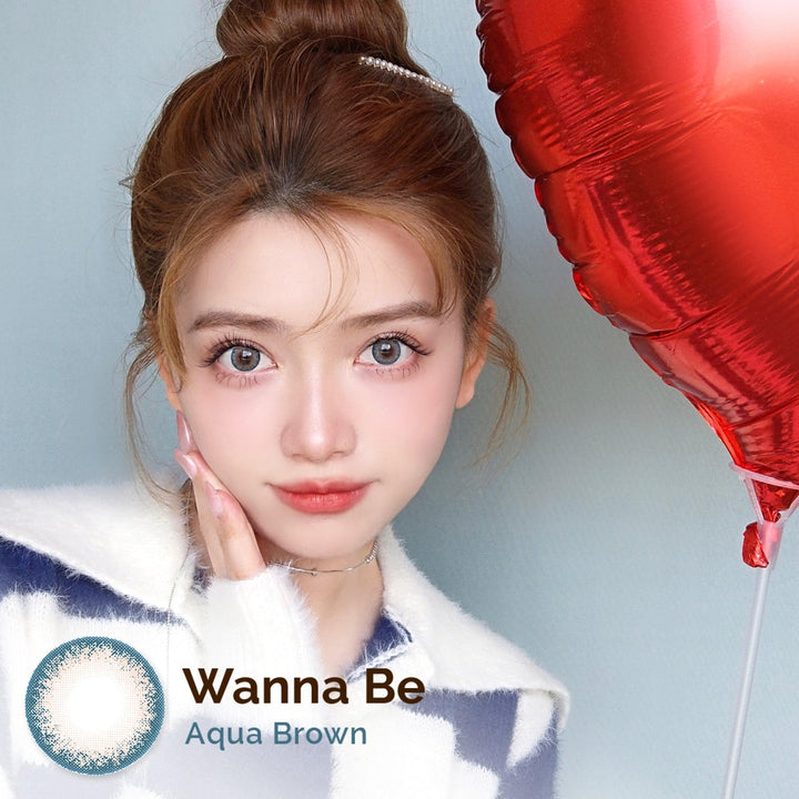 Wanna Be Aqua Brown 16mm