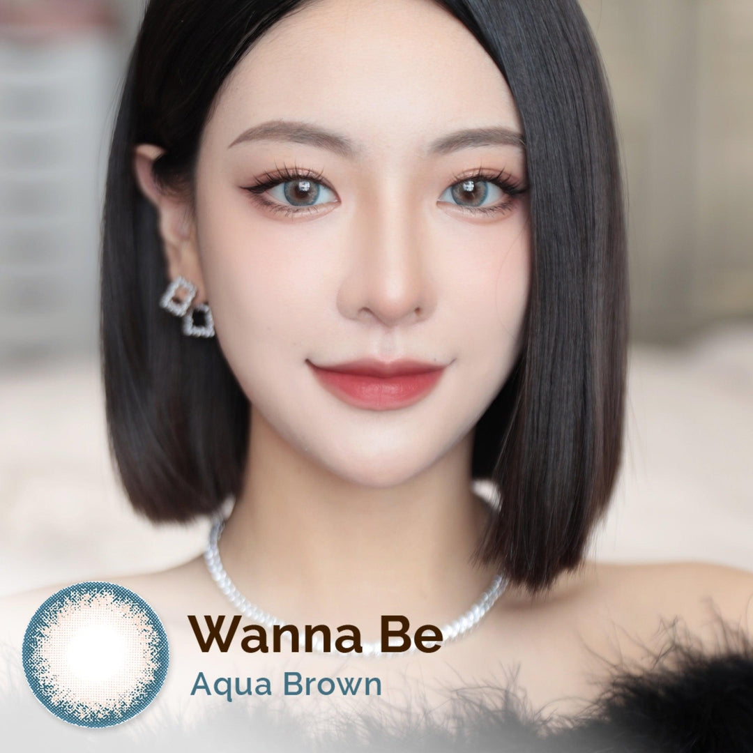 Wanna Be Aqua Brown 16mm