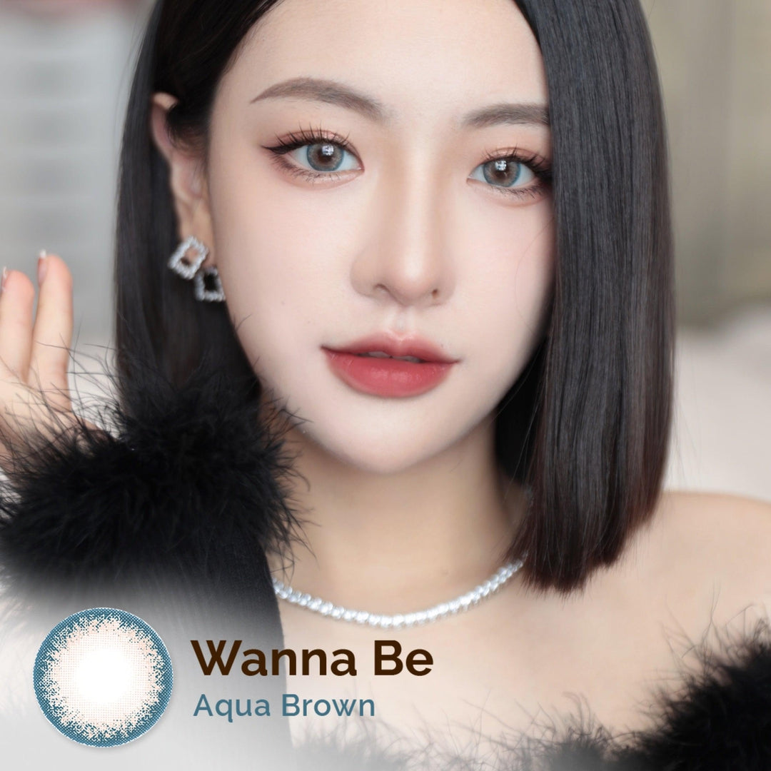 Wanna Be Aqua Brown 16mm