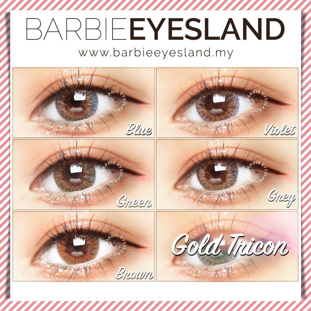 Gold Tricon Green 14mm (14.2mm)-Contact Lenses-B. Eyesland Contact lens